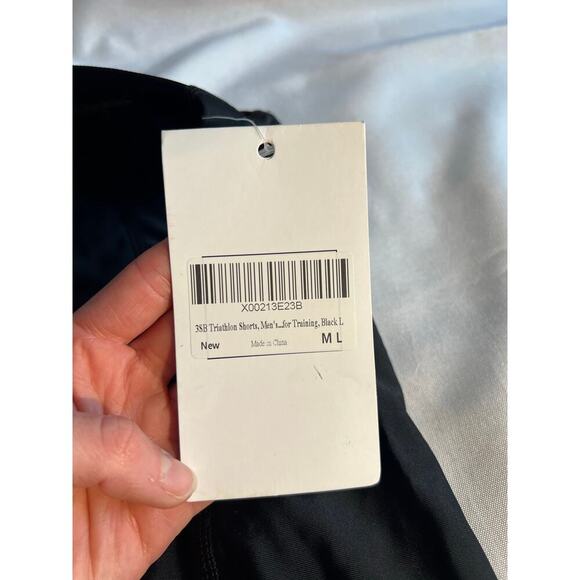 3SB Men’s Triathlon Shorts for Training Cycling in Black Size Large - Picture 4 of 12